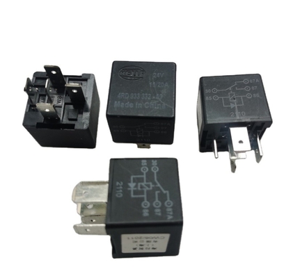 SANY के लिए हेला रिले 4RD 933 332-09 5 पिन 24V निर्माण मशीन स्पेयर पार्ट्स 10/20A