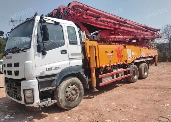 2016 प्रयुक्त कंक्रीट पंप ट्रक SANY 3 एक्सल SYM5339THBDW 490C-8S