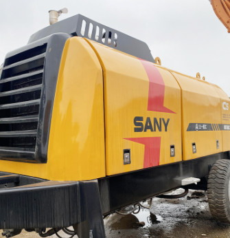 2019 में डीजल इंजन के साथ प्रयुक्त स्टेशनरी कंक्रीट पंप HBT60C 65m3/H