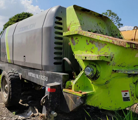 निर्माण में प्रयुक्त स्थिर कंक्रीट पंप Zoomlion 82m3/H 80.18-132SU